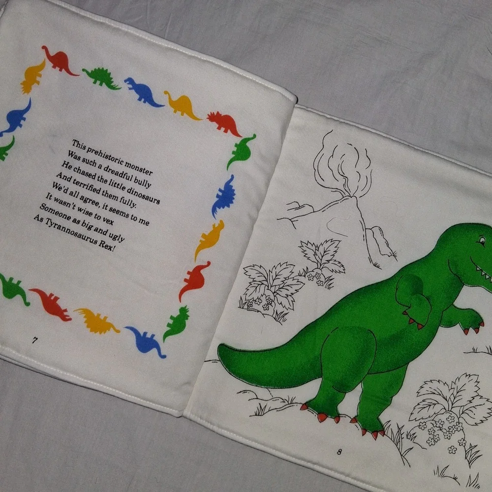 Meet the Dinosaurs‎ Fabric Book Soft Play Educational Baby Toddler Learn ABC